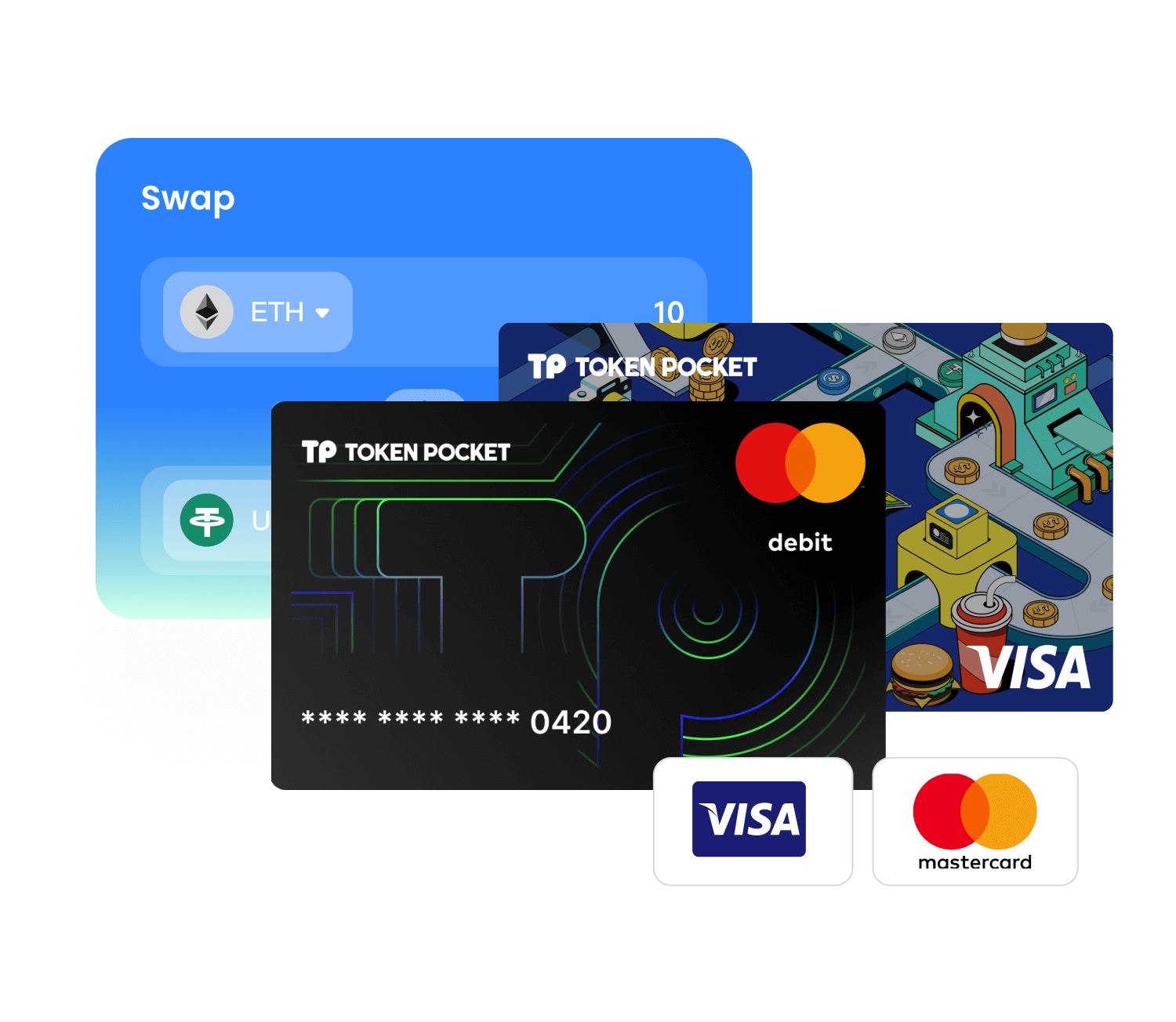 TokenPocket 閃兌服務功能示意